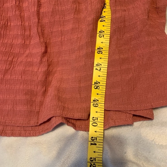 Une Ame babydoll maxi dress smocked waist off the shoulder cap sleeve smocked - Picture 4 of 6